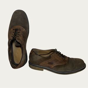 Bass Men’s Two-Tone Brown Buchanon Oxford Shoes Size 10.5